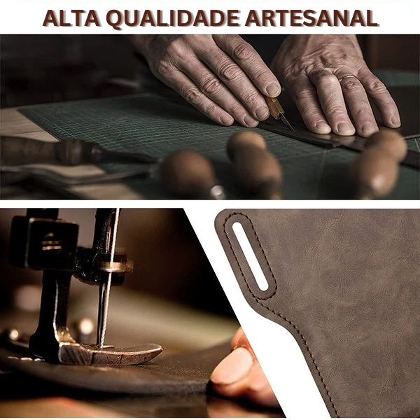 Porta Celular de Couro Luxo Portátil