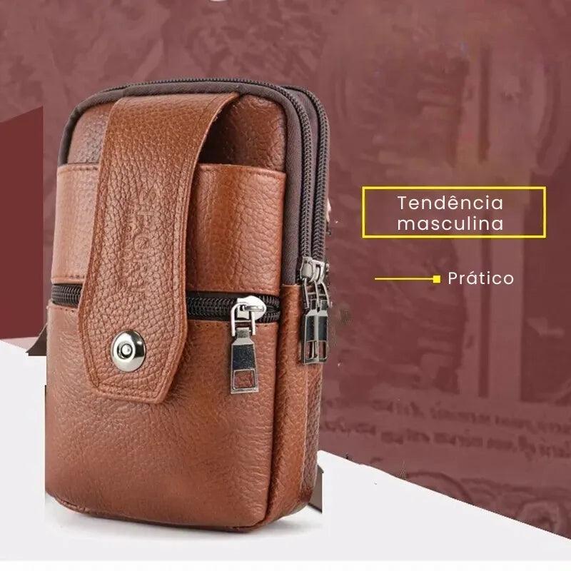 Bolsa Masculina de Couro para Cinto Still