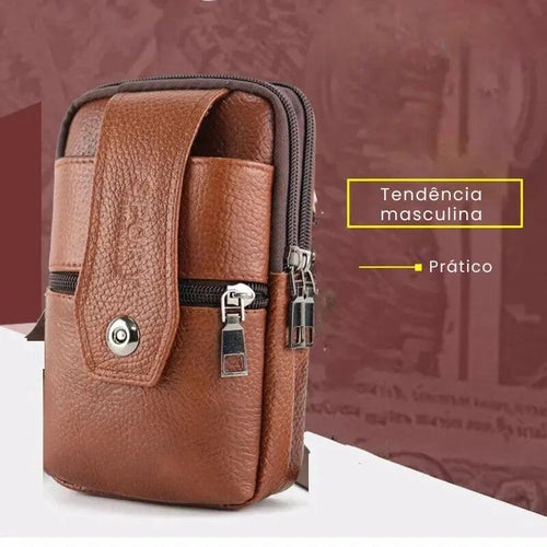 Bolsa Masculina de Couro para Cinto Still