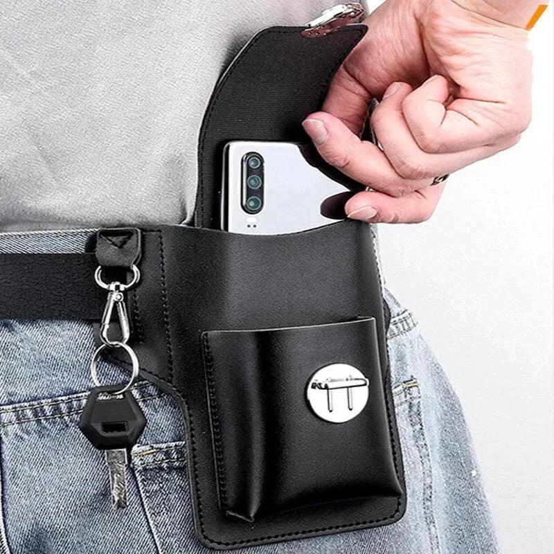 Porta Celular de Couro para Cinto Keny