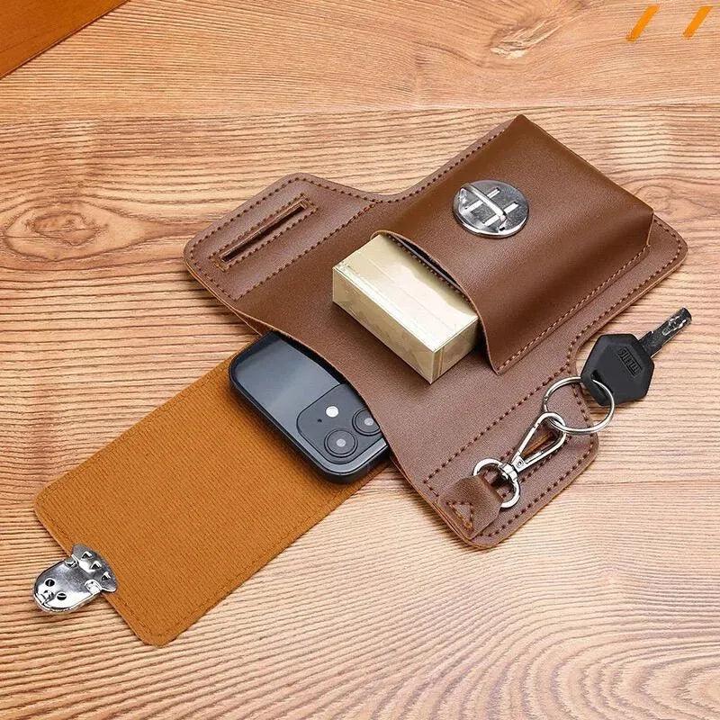 Porta Celular de Couro para Cinto Keny