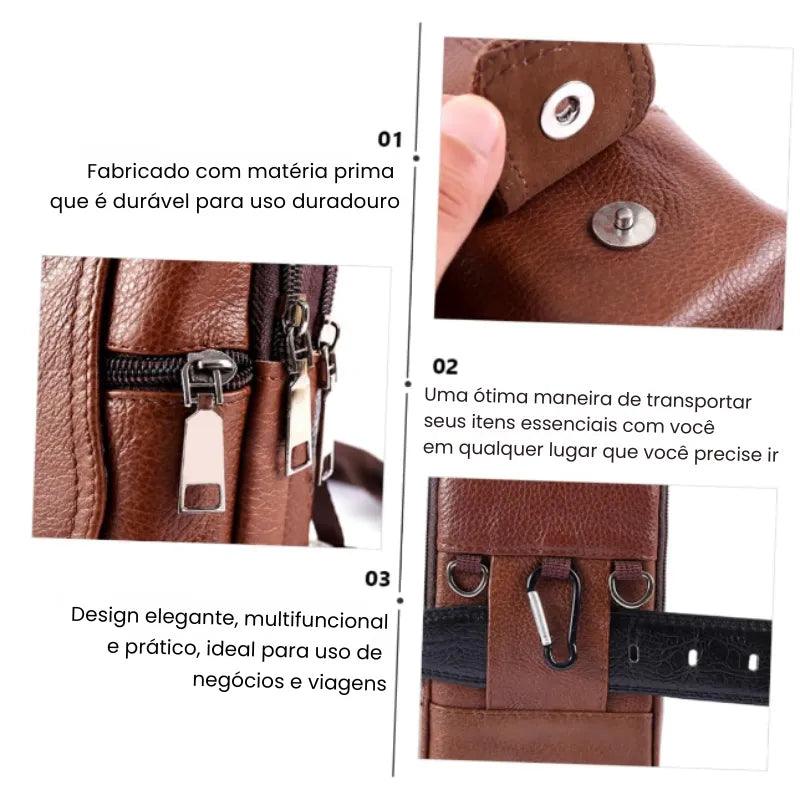 Bolsa Masculina de Couro para Cinto Still