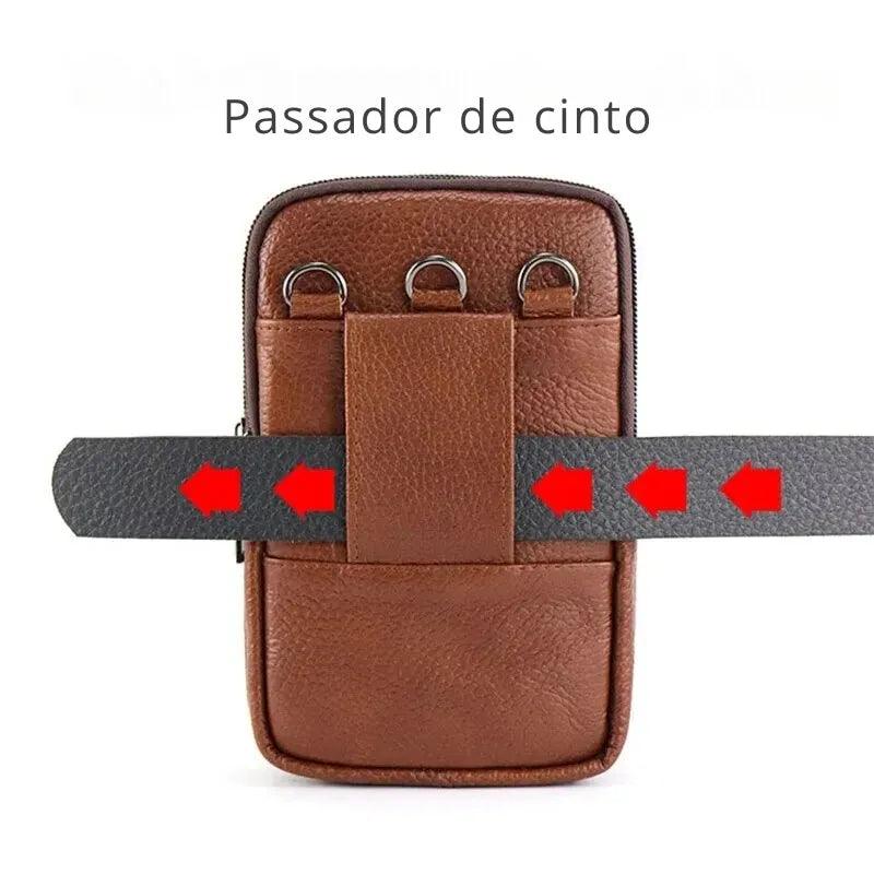 Bolsa Masculina de Couro para Cinto Still