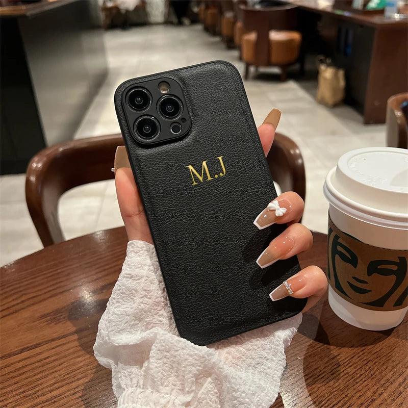 Capa de Couro para iPhone Exclusive com Personalização