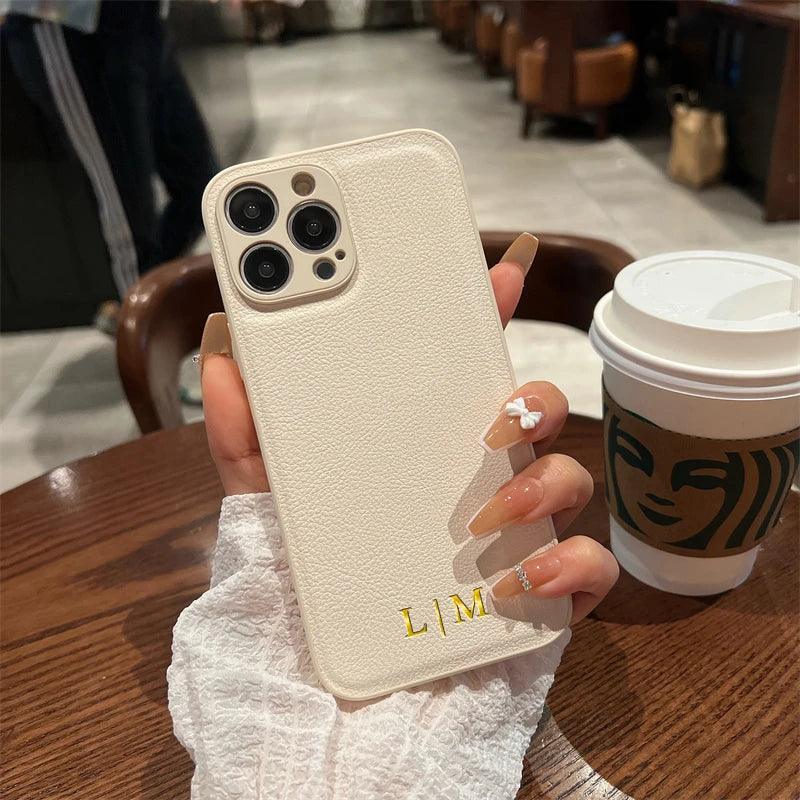 Capa de Couro para iPhone Exclusive com Personalização