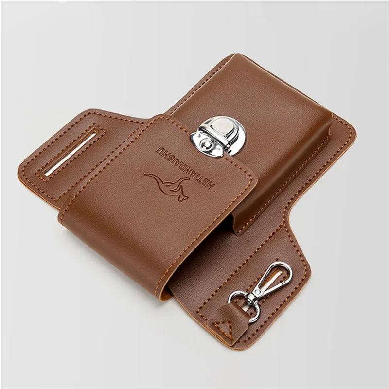 Porta Celular de Couro Luxo para Cinto