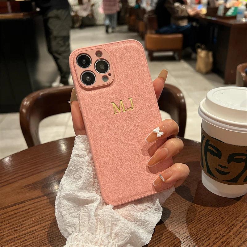 Capa de Couro para iPhone Exclusive com Personalização