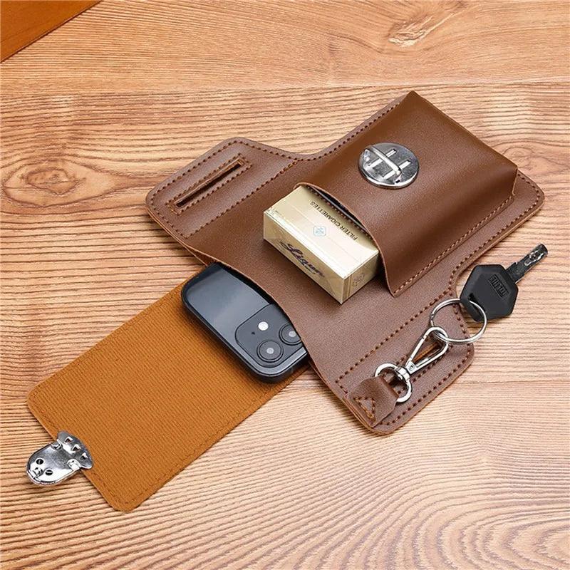 Porta Celular de Couro Luxo para Cinto