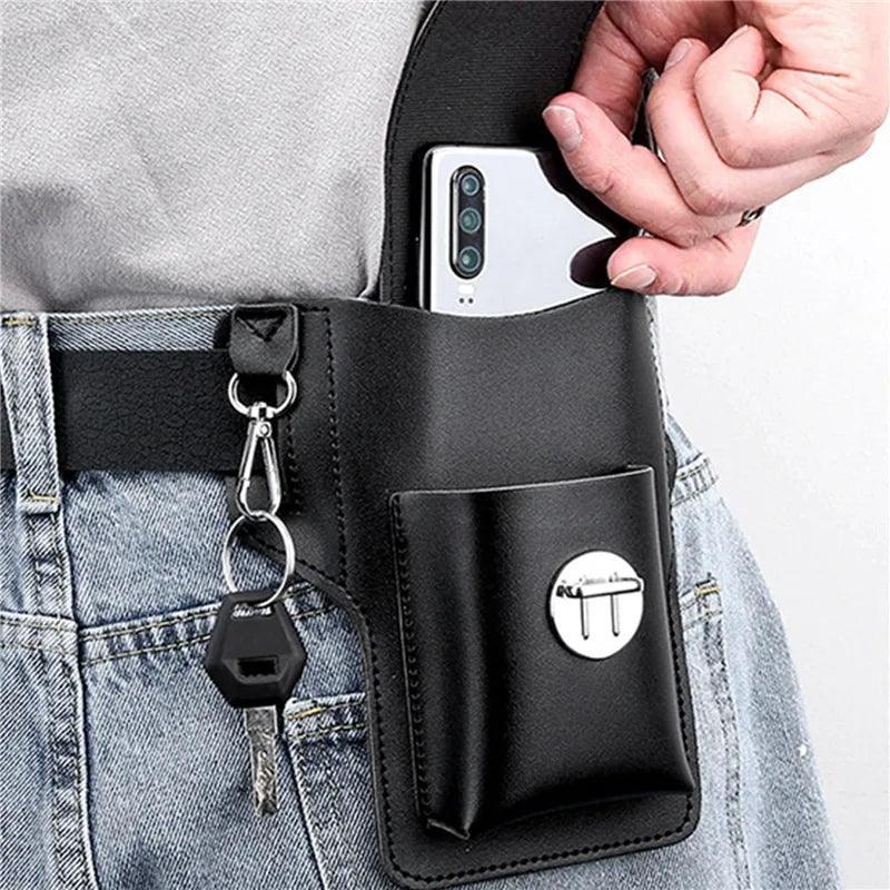 Porta Celular de Couro Luxo para Cinto