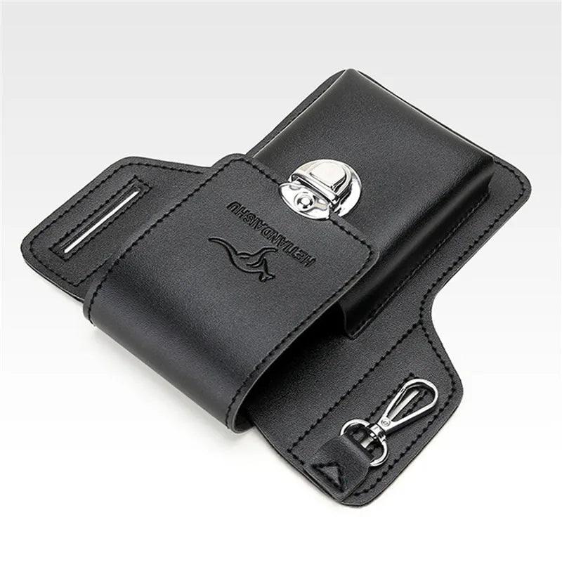 Porta Celular de Couro Luxo para Cinto